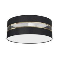 Milagro - Lampa Sufitowa ULTIMO BLACK 3xE27 Ø50cm