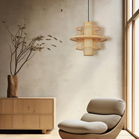 Rattanowa lampa wisząca Astra naturalna 1xE27