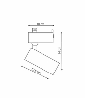 Zestaw oświetlenia szynowego Rocca SET 1F biały 3xLED 4000K