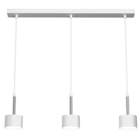 Milagro - Lampa wisząca ARENA WHITE/SILVER 3xGX53