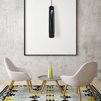 Milagro - Lampa wisząca MARBLE BLACK 1xGU10