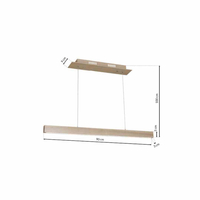 Lampa Wisząca TIMBER 18W LED