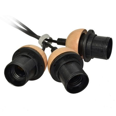 Milagro - Lampa wisząca DAMA BLACK 3xE27