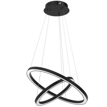 Milagro - Lampa wisząca GALAXIA BLACK 46W LED