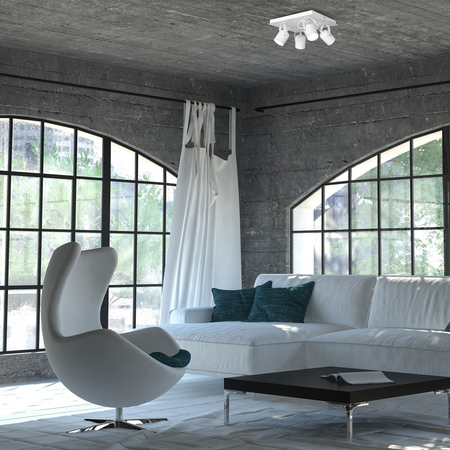 Milagro - Lampa sufitowa PICO WHITE 4xGU10