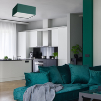 Milagro - Lampa sufitowa VERDE GREEN kwadrat 3xE27 50cm