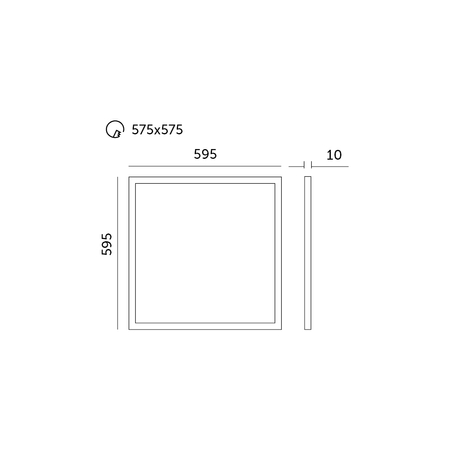 Panel LED BALIS 40W 60x60 4000K biały Kobi