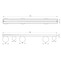 Milagro - Lampa sufitowa BIBIONE 5xG9