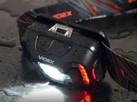 Latarka czołowa LED 5W + COB IP65 czujnik ruchu