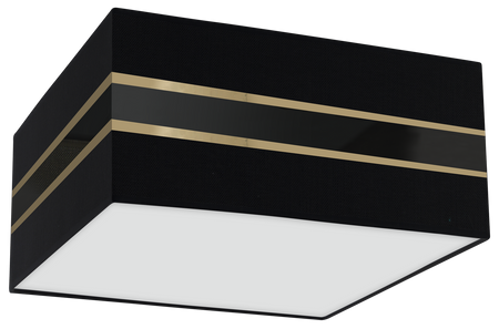 Milagro - Lampa sufitowa Kwadrat ULTIMO BLACK 2xE27