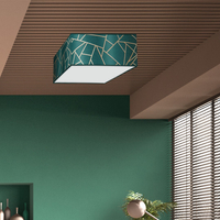 Milagro - Lampa sufitowa ZIGGY GREEN Gold/Bottle green 3xE27