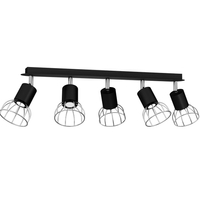 Milagro - Lampa Sufitowa DANTE BLACK/SILVER 5x mini GU10