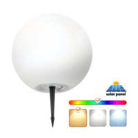 Lampa ogrodowa Solar LED GARDEN BALL 30cm 3000K+RGB Kobi Design