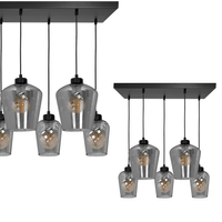 Milagro - Lampa wisząca SANTIAGO SMOKED 5xE27