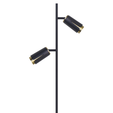 Milagro - FLOWER BLACK GOLD LAMPA PODŁOGOWA 2xGU10
