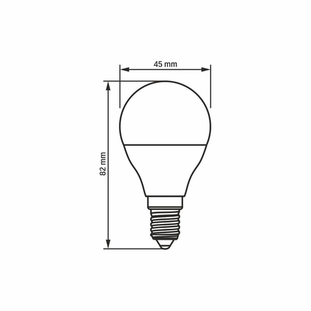 Żarówka LED 4W 380lm 3000K E14 ciepła