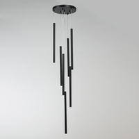 Lampa wisząca Lungo 7 czarna 7xG9