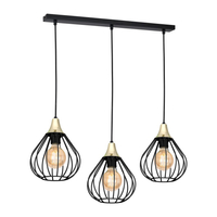 Milagro - Lampa wisząca KANE BLACK 3xE27