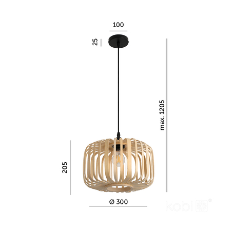 Lampa wisząca BOHO BANDIGO 1xE27 Kobi Design