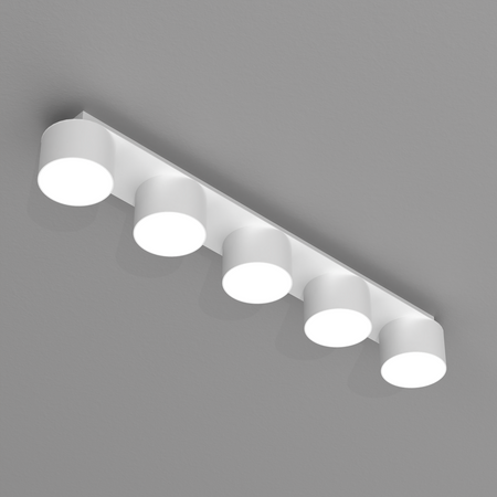 Milagro - Lampa sufitowa DIXIE White  5xGX53