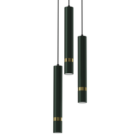 Milagro - Lampa wisząca JOKER GREEN/GOLD 3xGU10