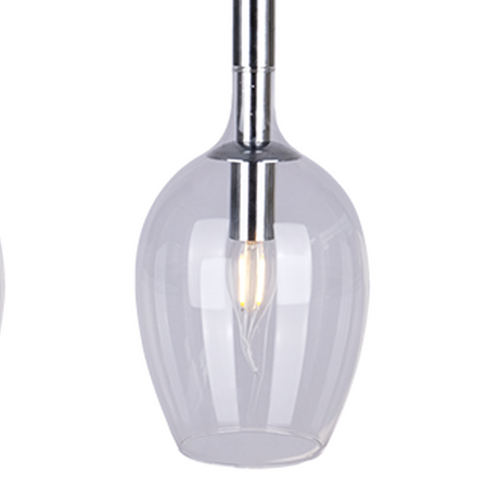 Milagro - Lampa wisząca TANGO CLEAR 3xE14