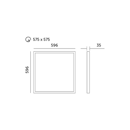 Panel LED ORIO 60X60 30W 60x60 4000K Kobi Pro
