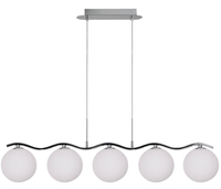 Ramon lampa wisząca chromowy 5x40w g9 klosz biały