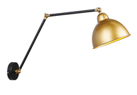 Truck lampa kinkiet czarny+złoty 1x40w e27 klosz złoty