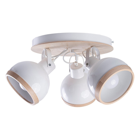 Milagro - Lampa sufitowa OVAL WHITE 3xE27