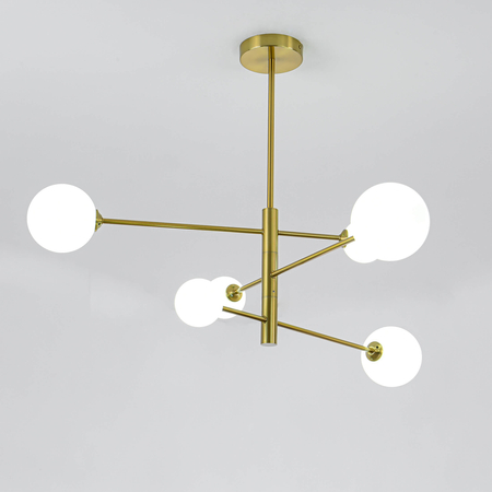 Lampa wisząca Dorado złota 6xG9