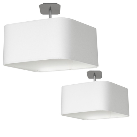 Milagro - Lampa podsufitowa NAPOLI WHITE/CHROME 1xE27