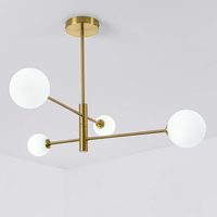 Lampa wisząca Dorado złota 4xG9