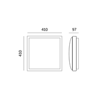 Plafon SAMIRA B 2xE27 chrom Kobi