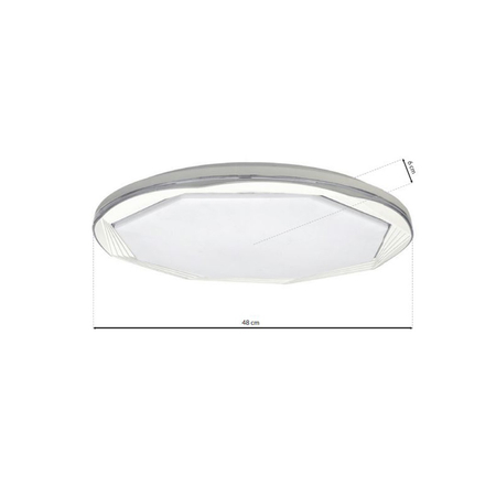Milagro - Plafon OPTIMA 52W LED Ø480 mm