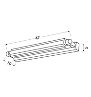 Candellux - Lampa Kinkiet Quasar 1 Led 11W 4000K Chrom