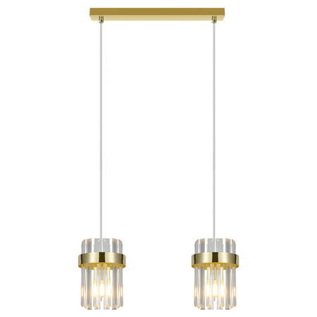 Lampa wisząca Vetro złota 2xE14