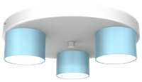 Milagro - Lampa sufitowa DIXIE Blue/White 3xGX53