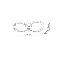 Azina 2 Plafon złota LED