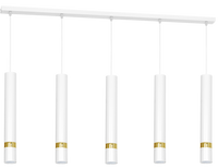 Milagro - Lampa wisząca JOKER WHITE/GOLD 5xGU10