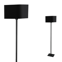 Milagro - Lampa stojąca NAPOLI BLACK/GOLD 1xE27