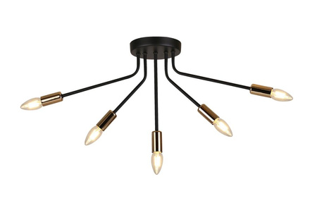 Candellux - Lampa Wisząca Tiara 5X40W E14 Czarny