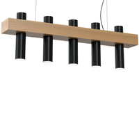 Milagro - Lampa wisząca WEST BLACK 5xGU10