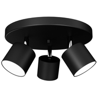 Milagro - Lampa sufitowa DIXIE BLACK 3xGX53