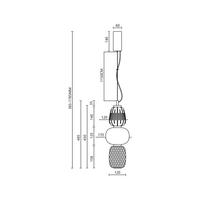 Milagro - Lampa wisząca CARO SMOKED 28W LED