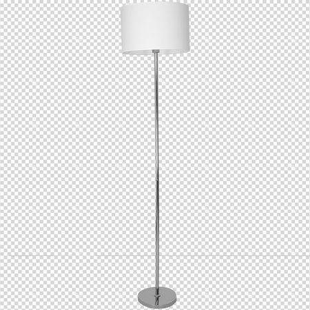 Milagro - Lampa stojąca CASINO WHITE/CHROME 1xE27