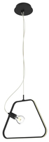IKARIA LAMPA WISZĄCA 42 1X60W E27 LED+12W LED CZARNY 4000K