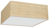 Milagro - Lampa sufitowa MARSHALL WHITE / RATTAN 2xE27