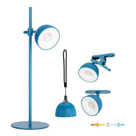 Lampka biurkowa LED ORBI 2,5W CCT niebieska Laitica