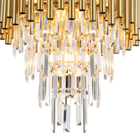 Milagro - Lampa sufitowa MADISON GOLD 9xE14